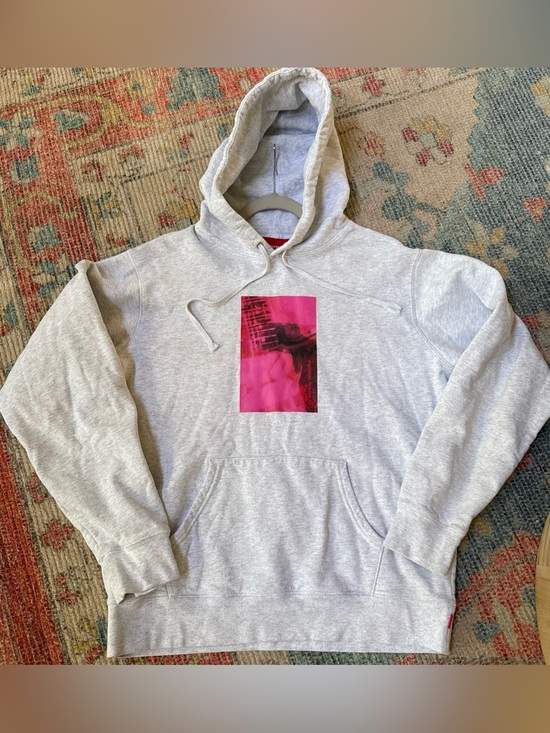 Supreme Other - Rare Supreme x My Bloody Valentine -"Loveless" Hoodie Gray Sz M Graphic Pullover